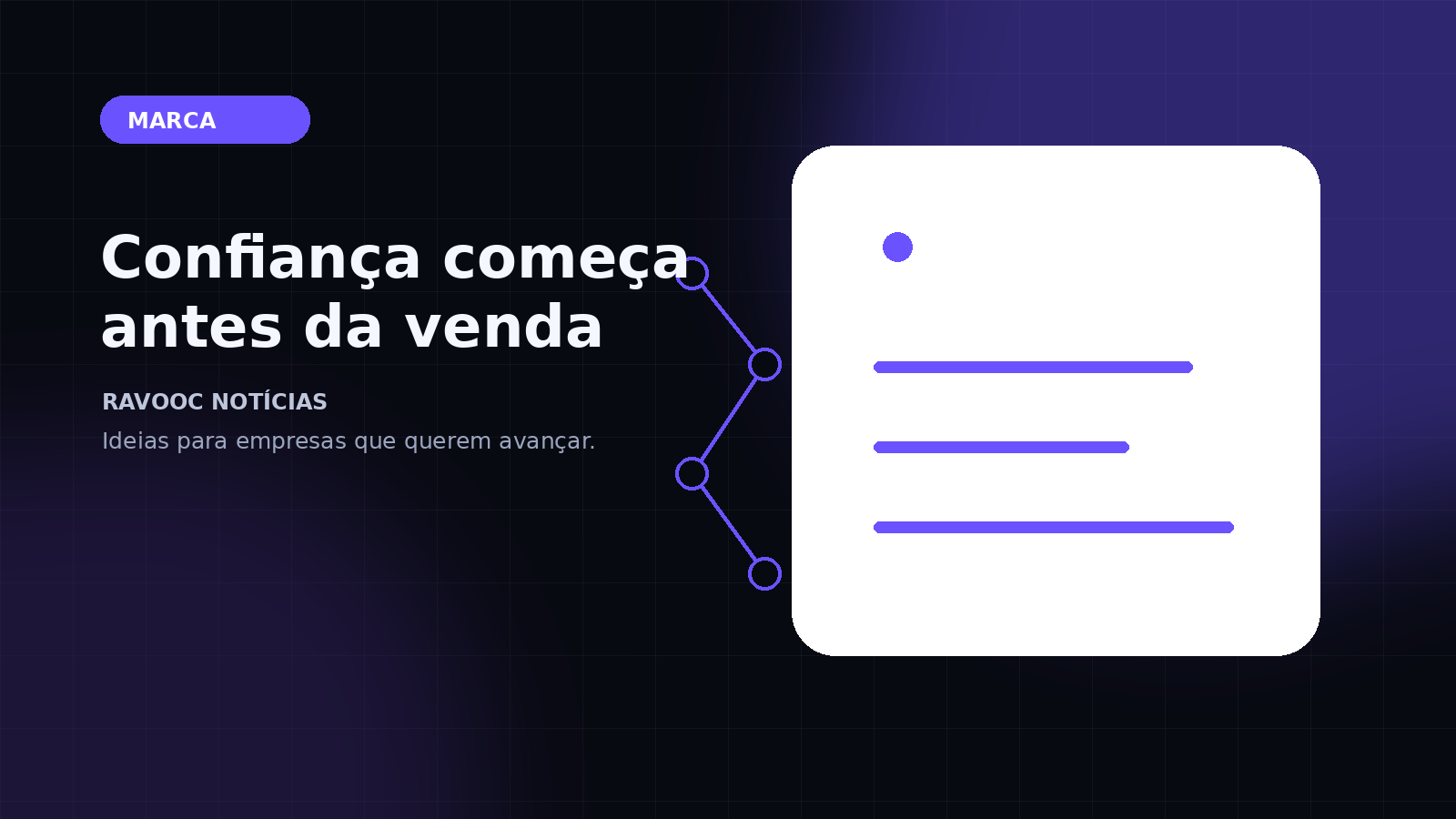 Confiança começa antes da primeira conversa — RAVOOC Notícias